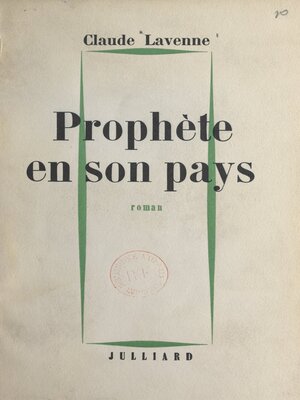 cover image of Prophète en son pays